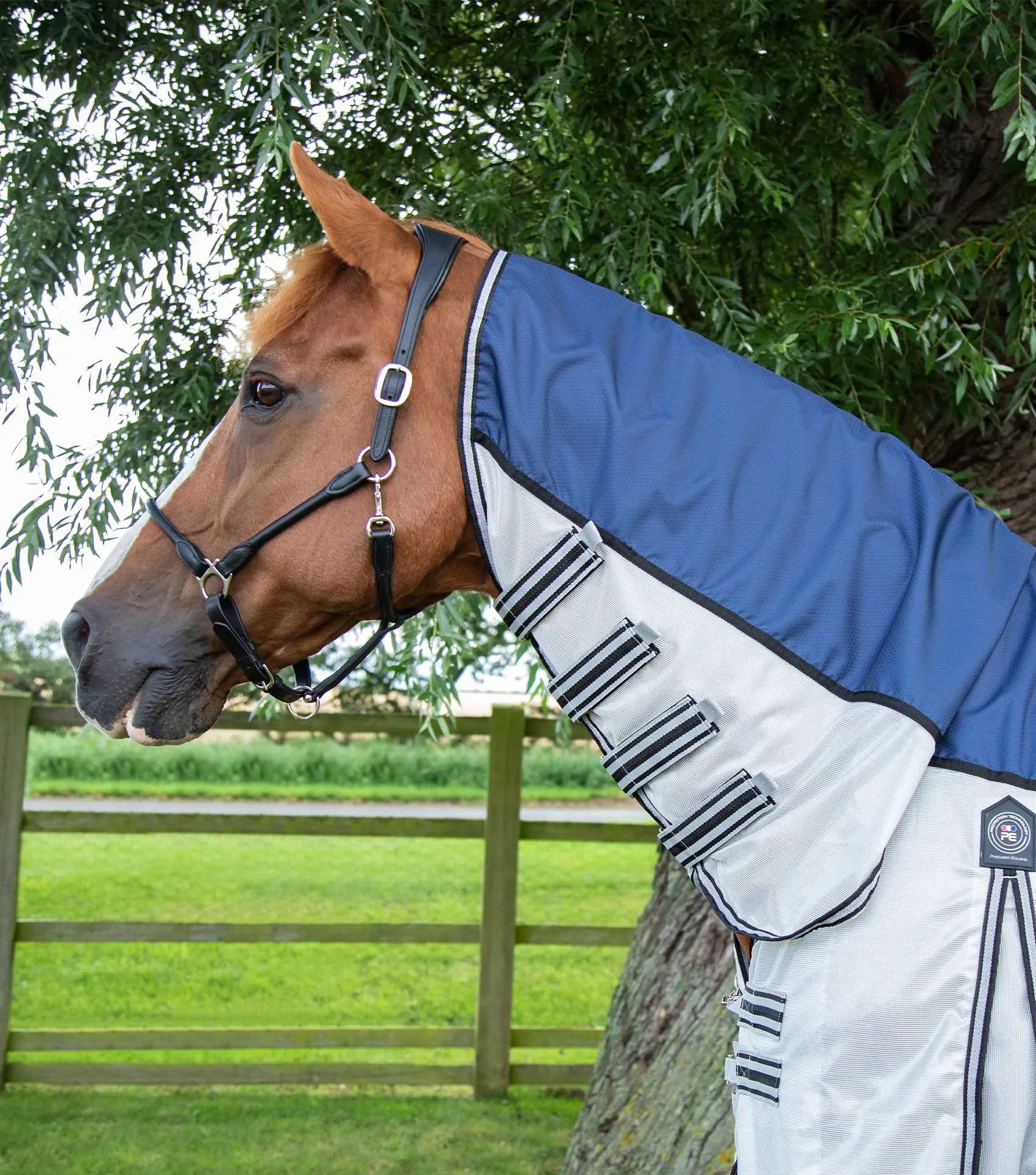 ShowerTex Fly Rug with Surcingles Navy