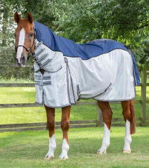 ShowerTex Fly Rug with Surcingles Navy