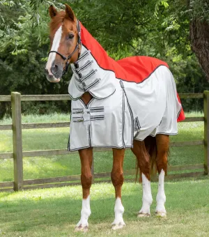 ShowerTex Fly Rug with Surcingles Red