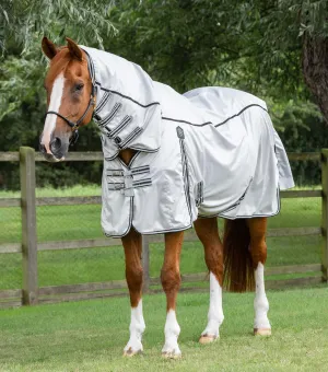 ShowerTex Fly Rug with Surcingles Silver