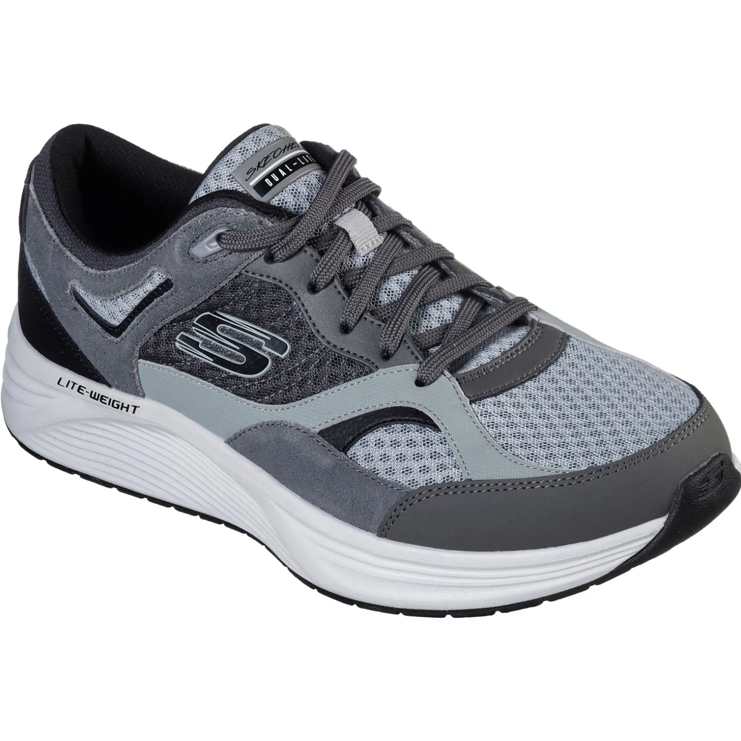 Skechers sneakers da uomo Skyline Alphaborne 52968 GYBK grigio-nero