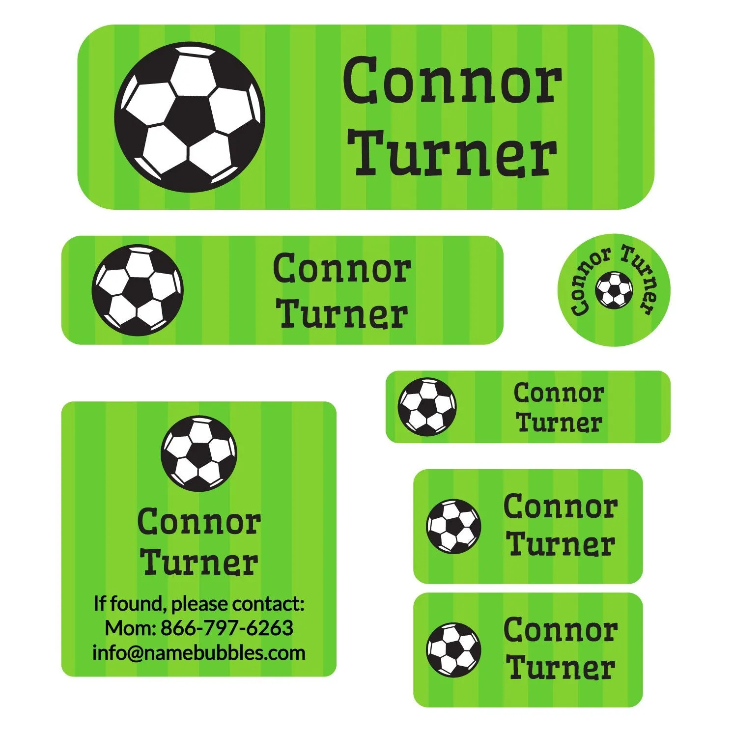 Soccer School Labels Pack