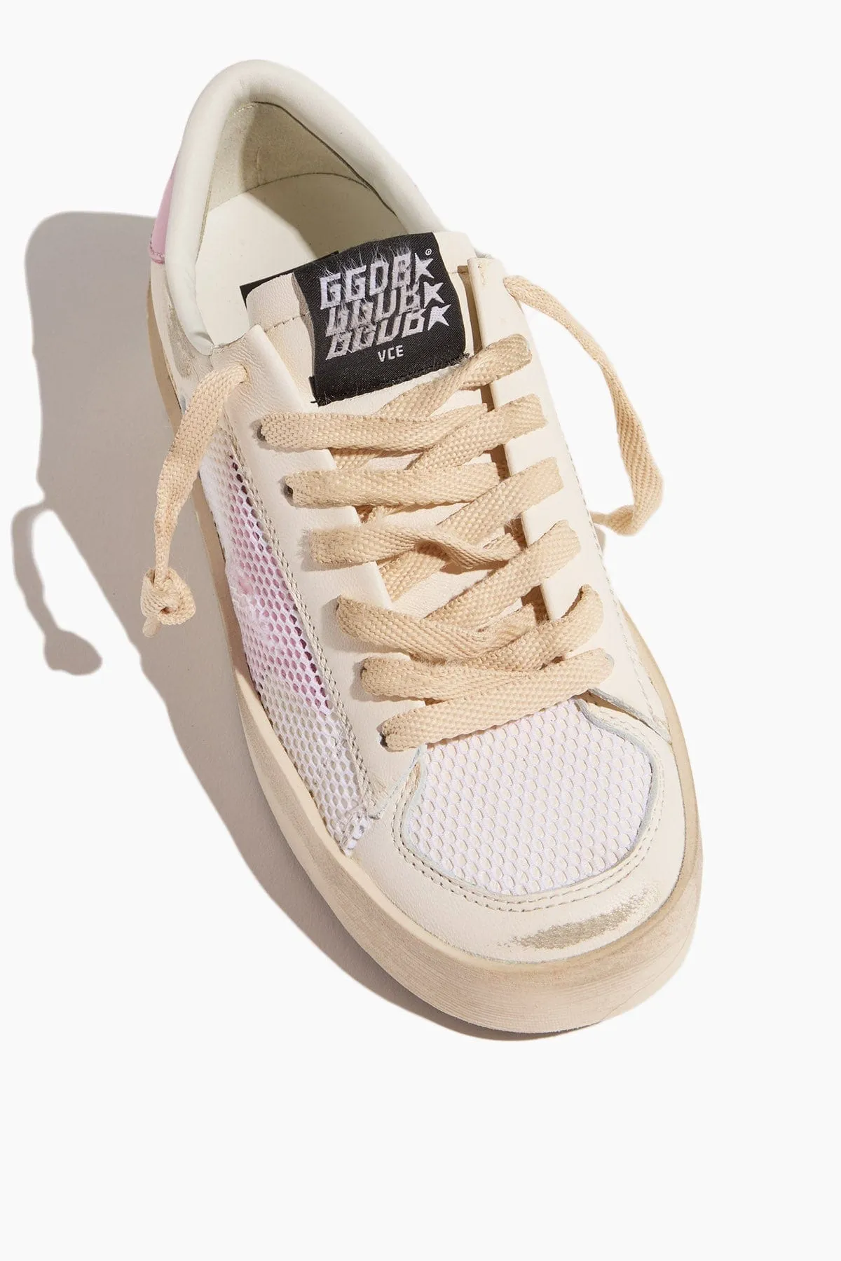 Stardan Sneaker in White/Orchid Pink