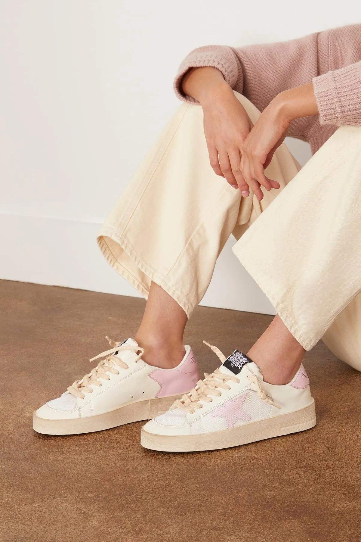 Stardan Sneaker in White/Orchid Pink