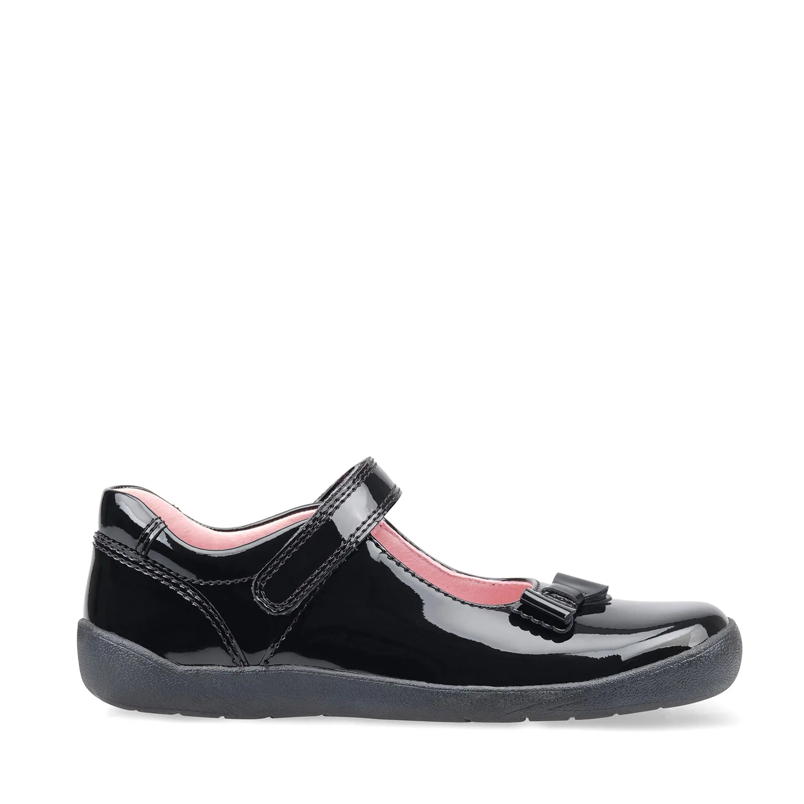 Start-rite Giggle Girls Black Patent School Shoe