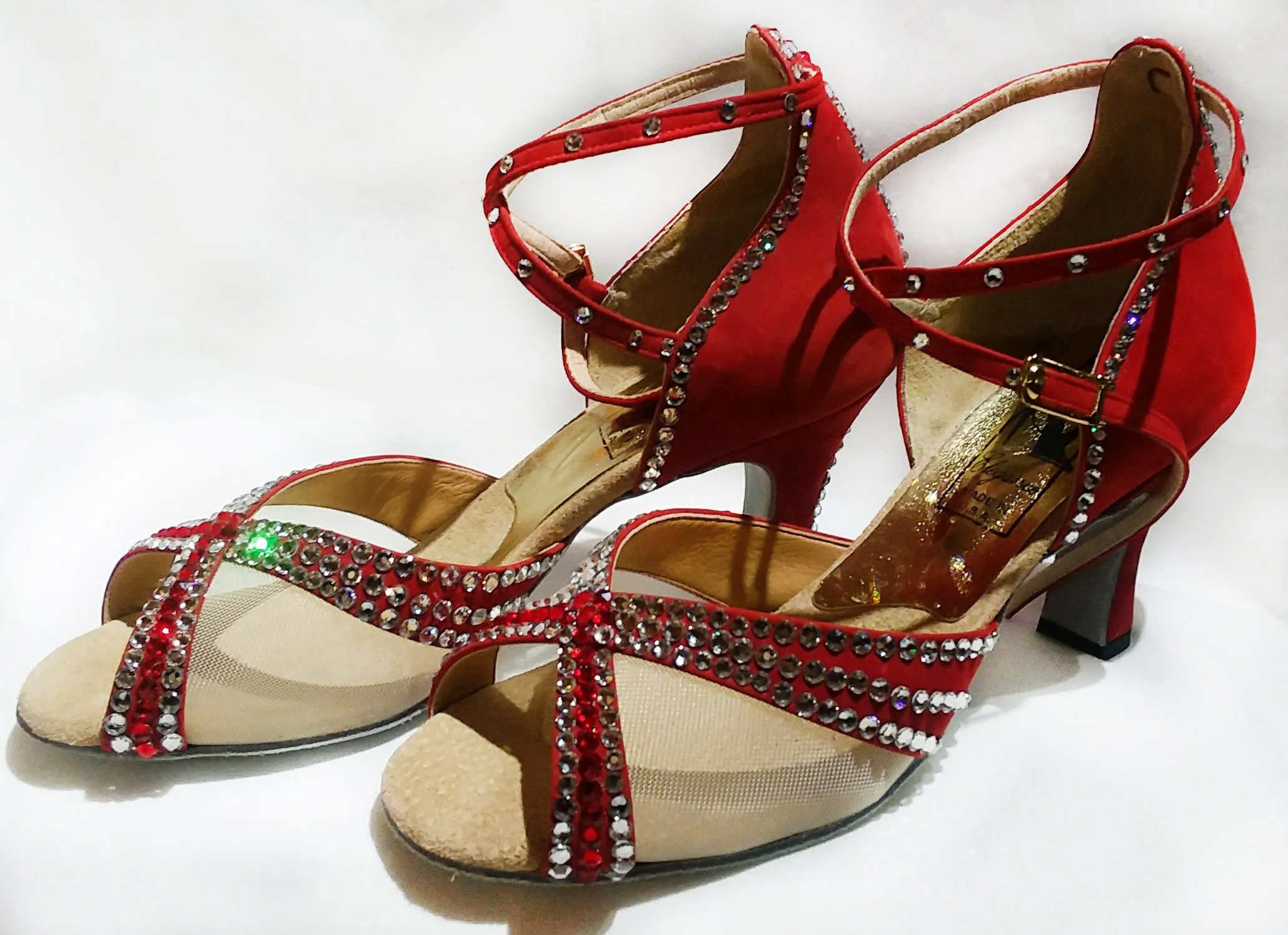 Style #31 Custom Rhinestoned Dance Sandal- 7