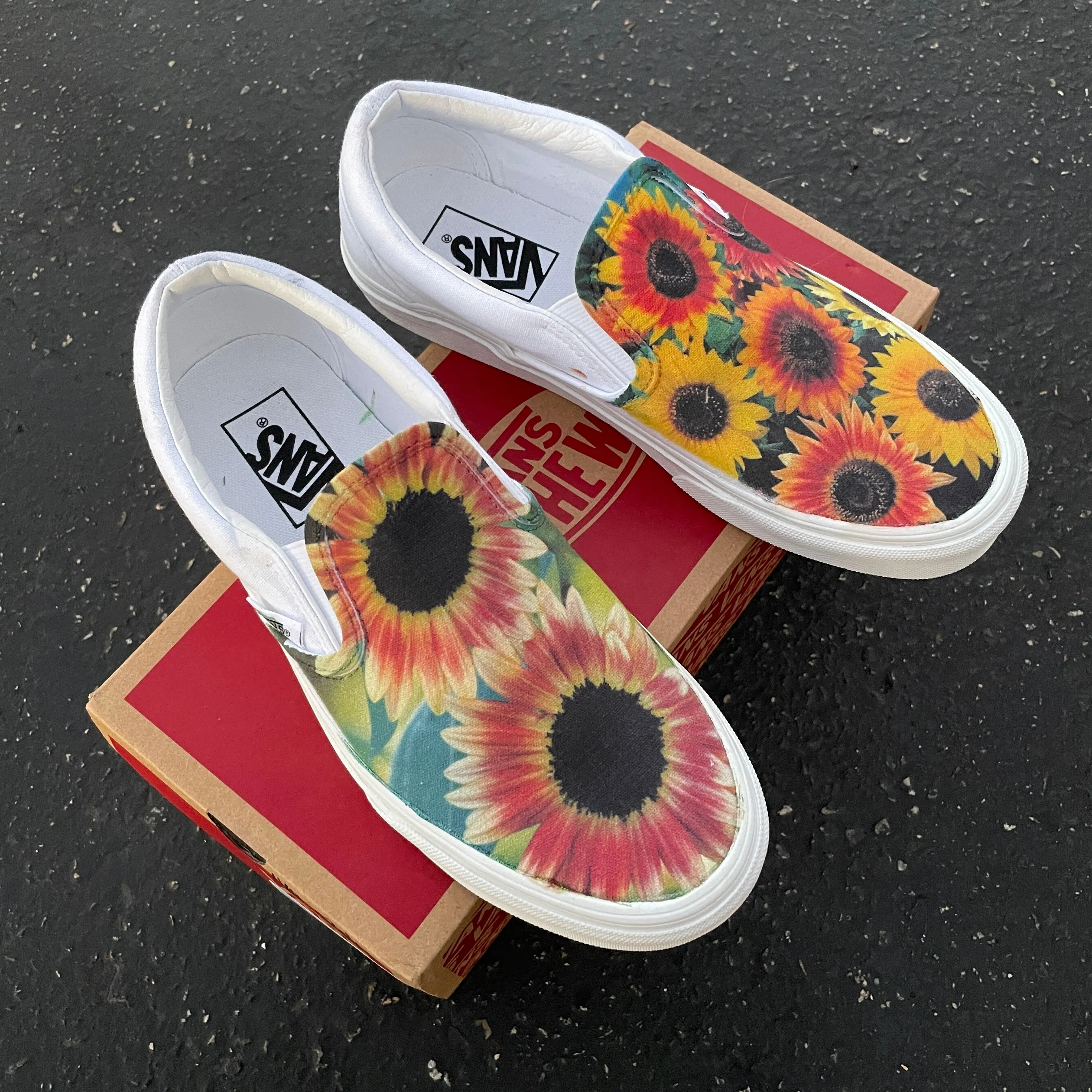 Sunflower - Custom Slip Ons