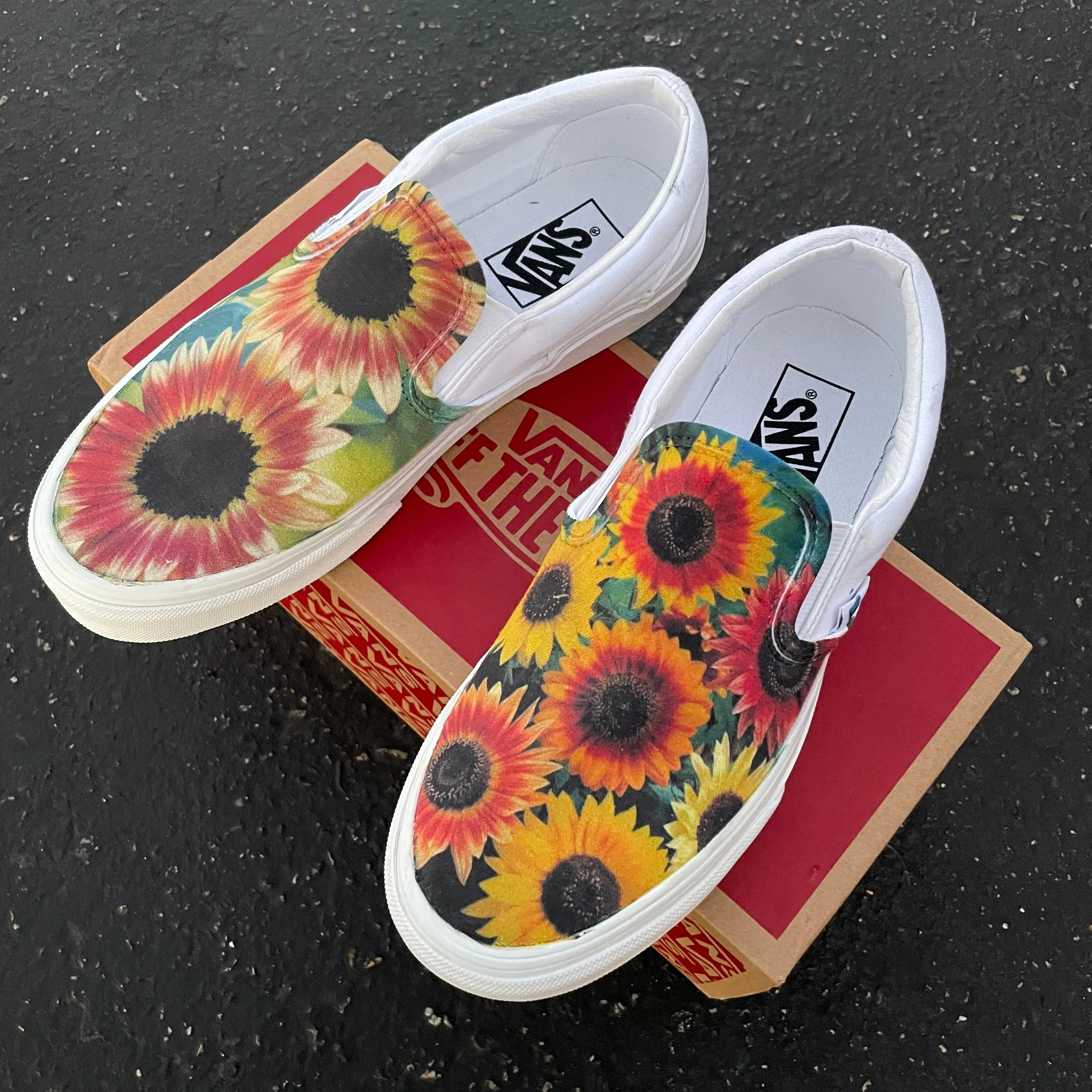 Sunflower - Custom Slip Ons