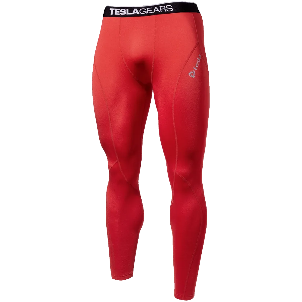 Tesla Men's Compression Under Leggings Base Layer Gear Armour Wear Long Pants