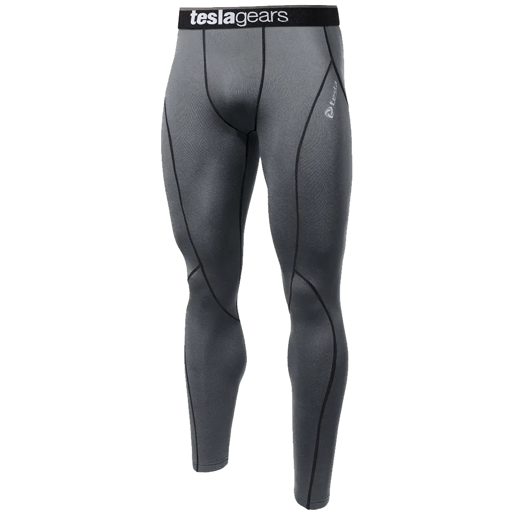 Tesla Men's Compression Under Leggings Base Layer Gear Armour Wear Long Pants