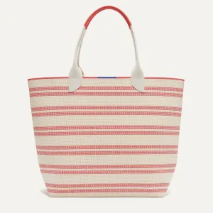 The Lightweight Tote - Coral Stripe