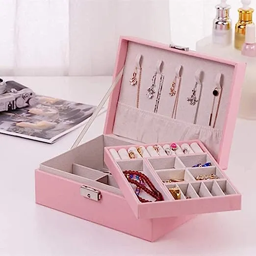 Travel Jewelry Box Jewelry Organizer Earrings Display Portable Jewelry Case Boxes Button PU Leather Storage Jewelers