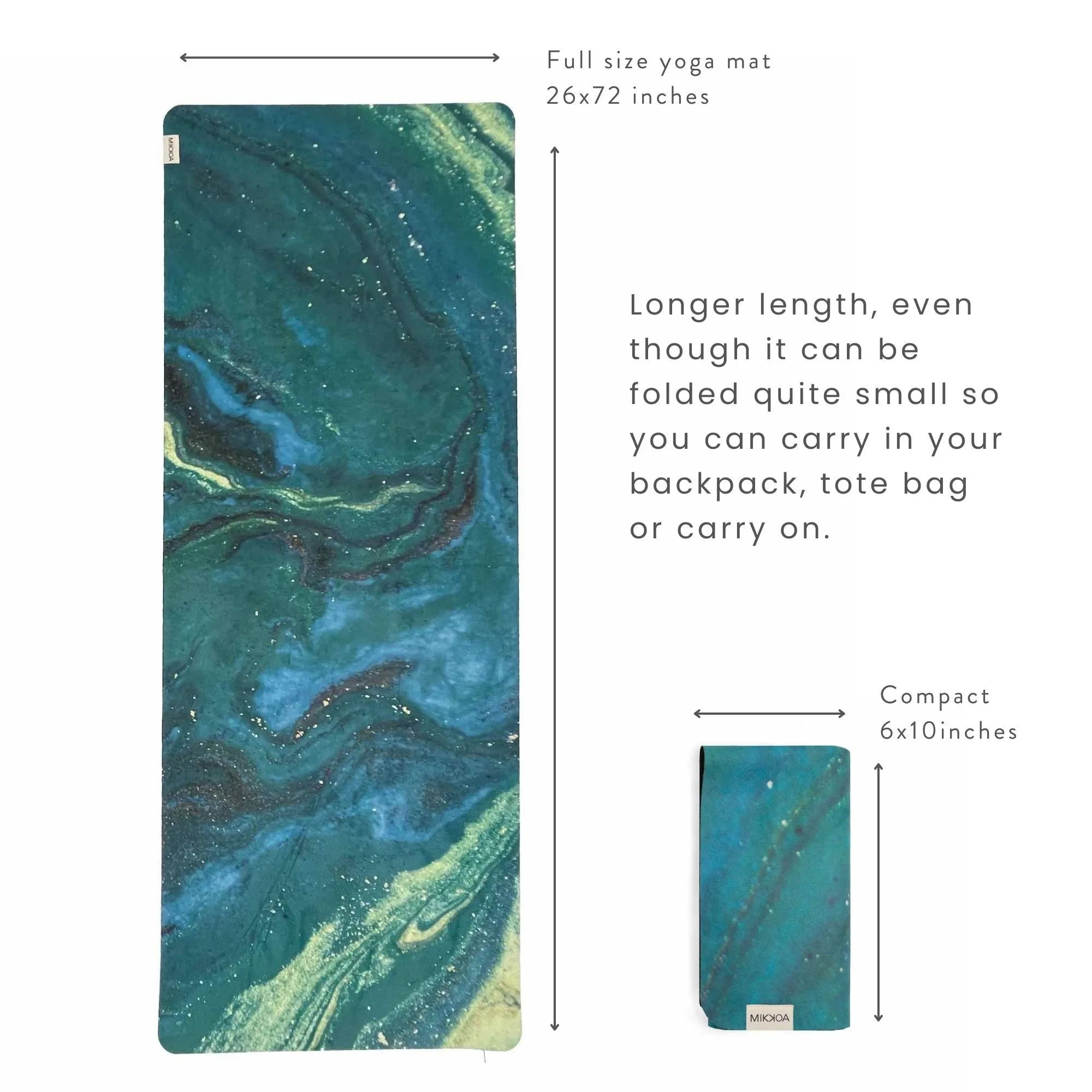 Travel Yoga Mat – Galaxy Aurora