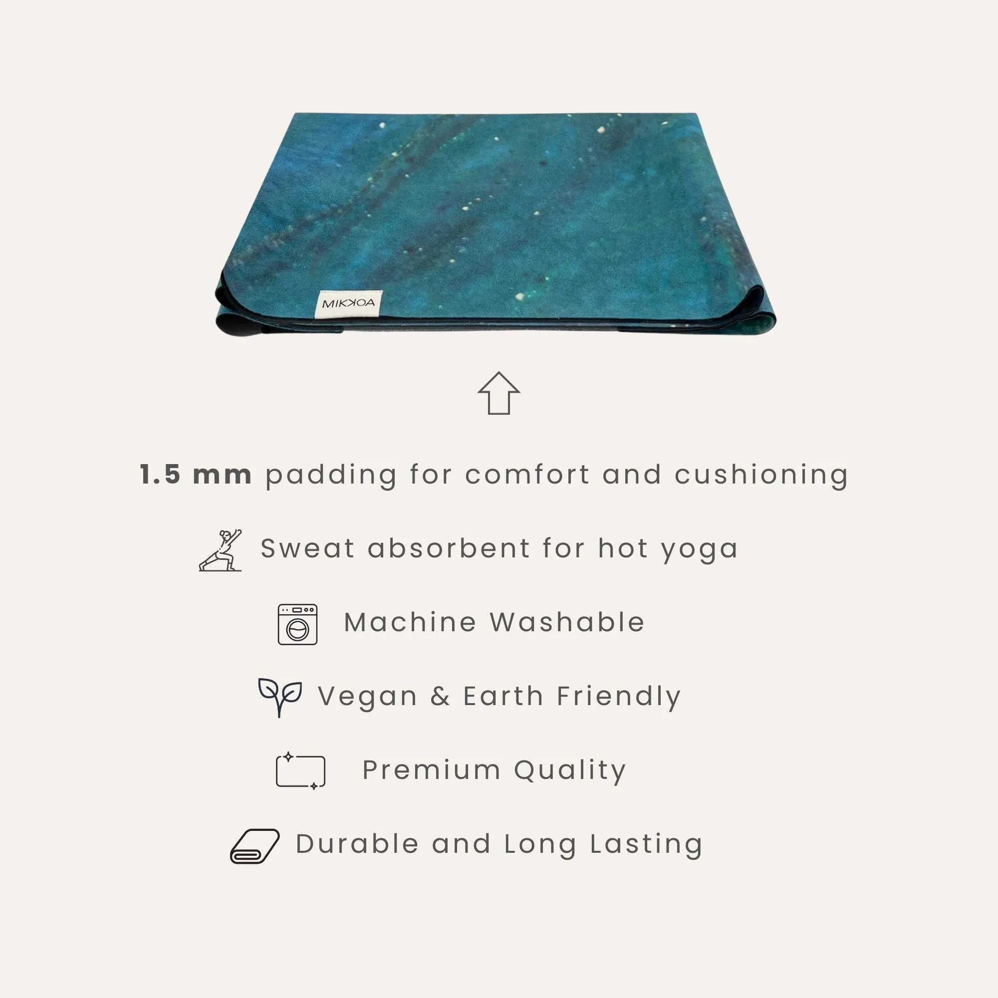 Travel Yoga Mat – Galaxy Aurora