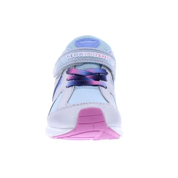 Tsukihoshi LITTLE KIDS Rainbow Sneaker - Silver/Sky