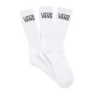 Vans Mens Classic Crew 3-Pack Socks - White