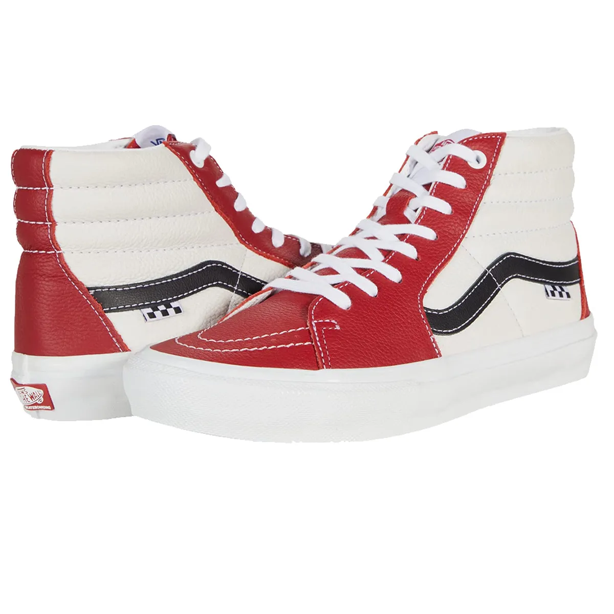 Vans Skate Sk8-Hi Sport Leather - Chilli Pepper/White