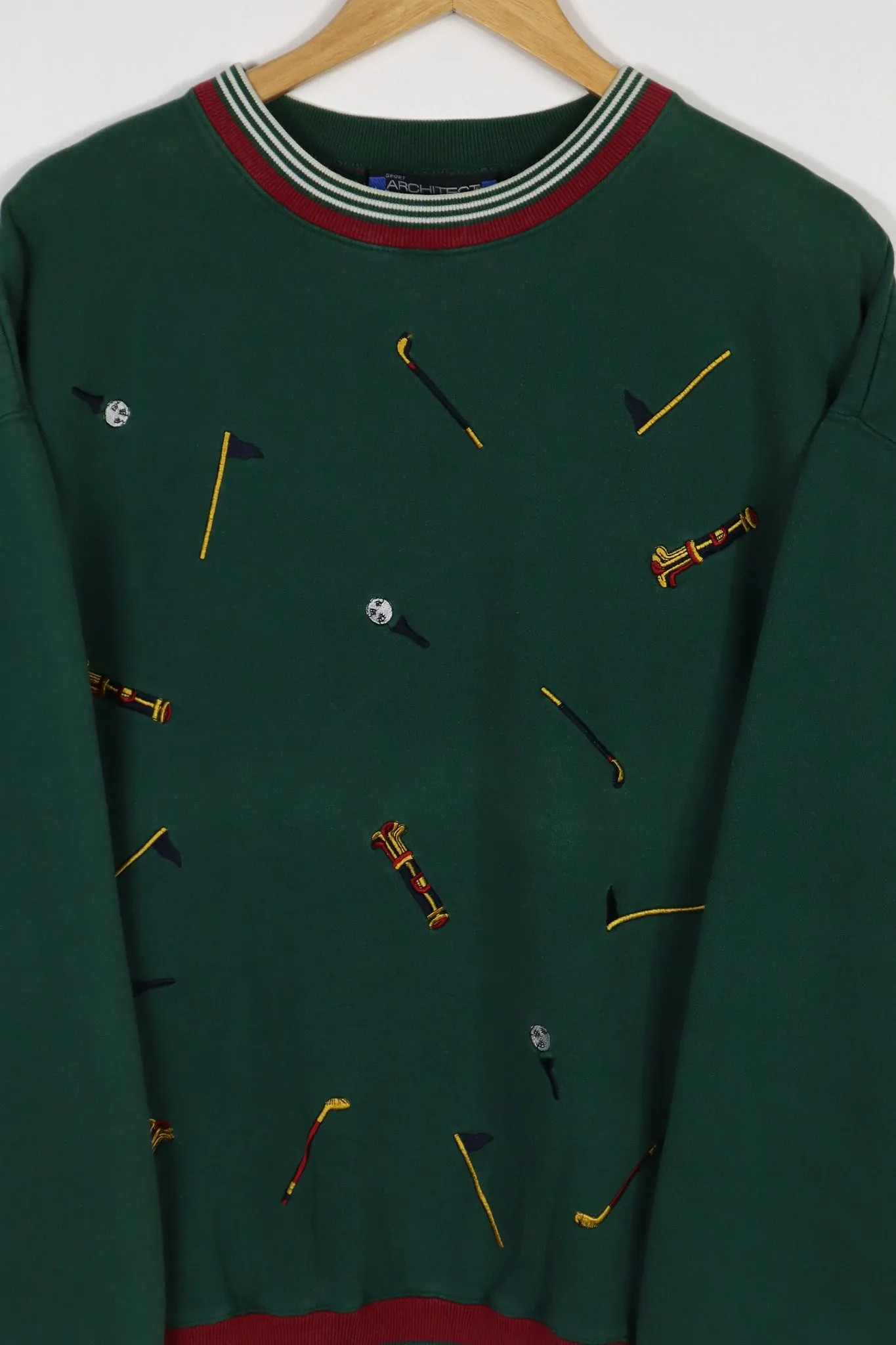 Vintage Embroidered Golf Crewneck