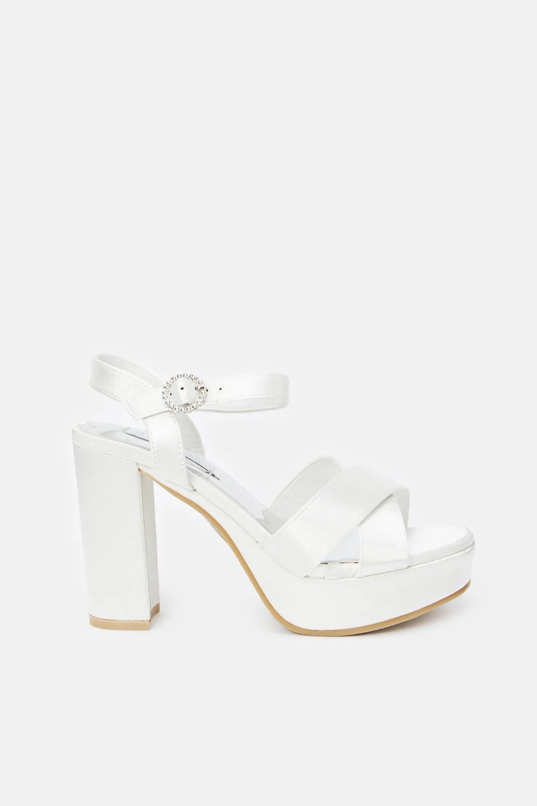 Women Silver Platform Sandal