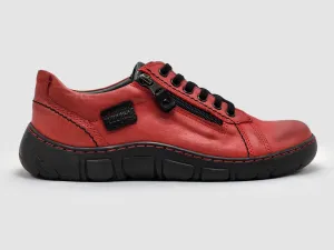 Women's Original Zip-Up Leather Shoes - Red