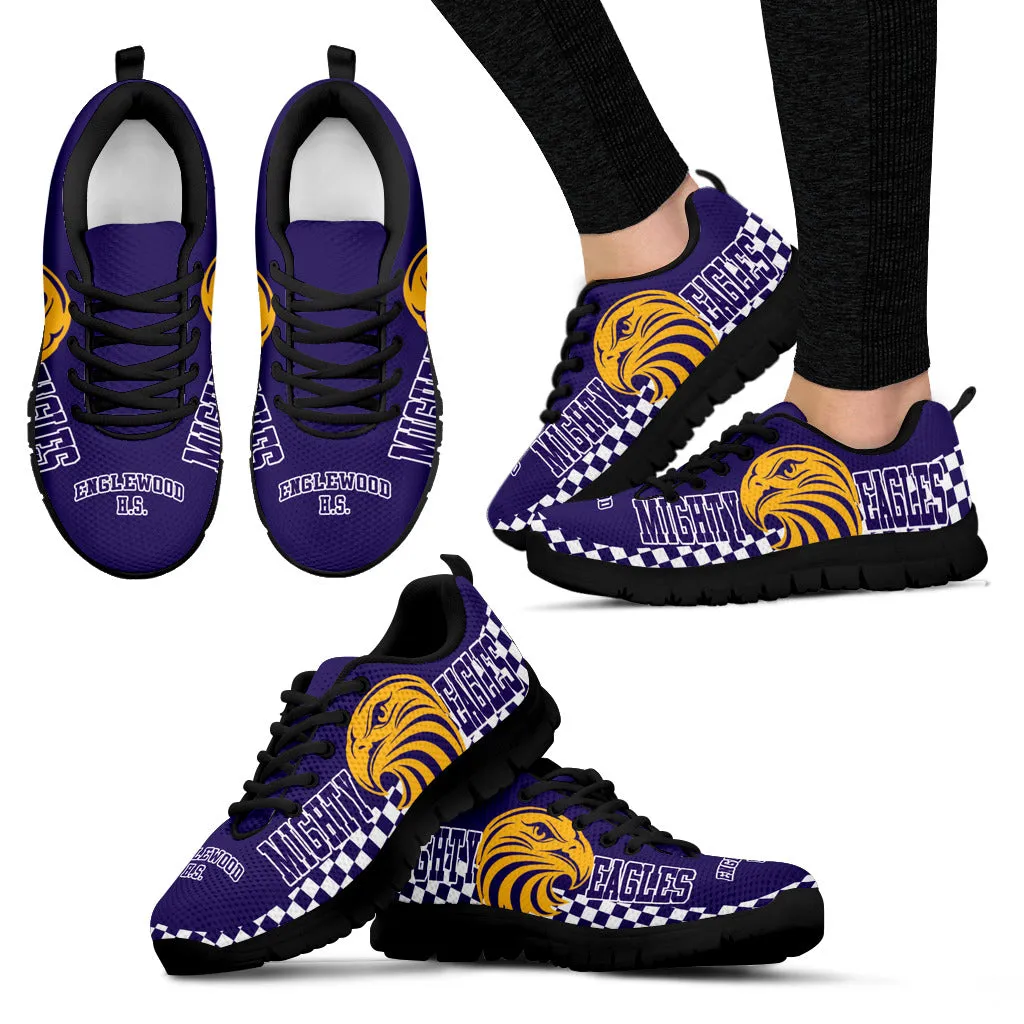 Women's_Englewood HS Eagle Check-Purple_b