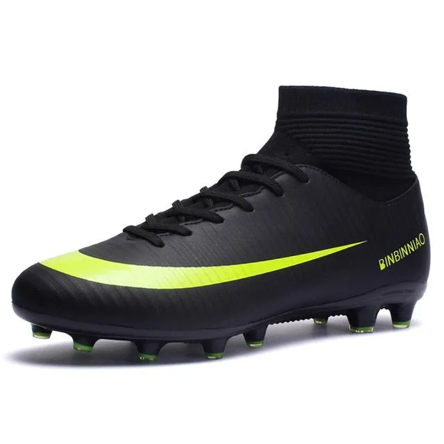 ZHENZU Outdoor Men Boys Soccer Shoes Football Boots