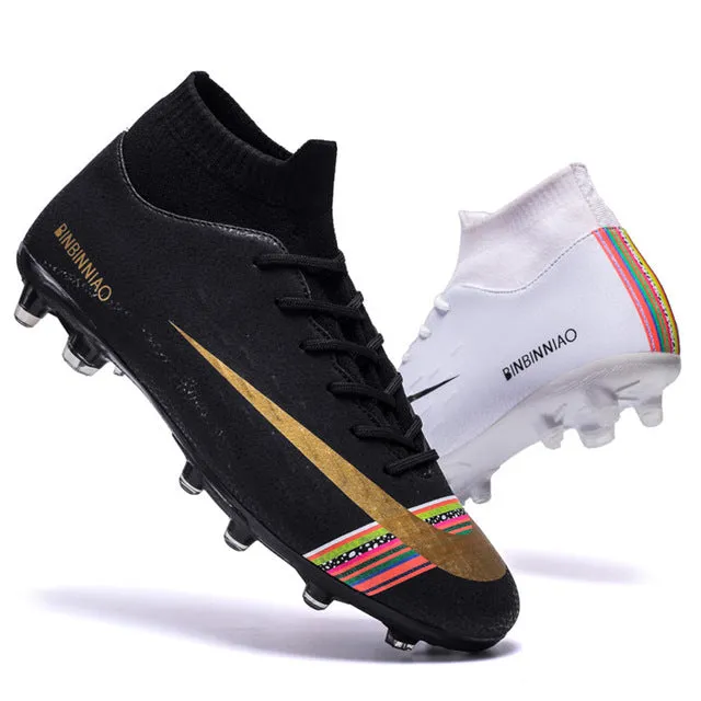 ZHENZU Outdoor Men Boys Soccer Shoes Football Boots