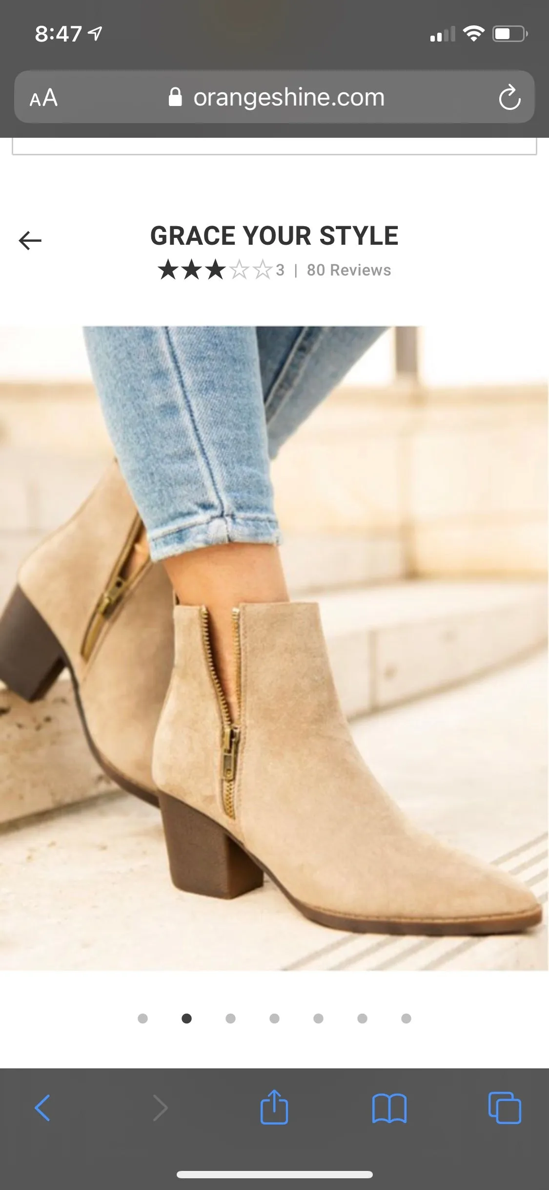 Zipper Ankle booties